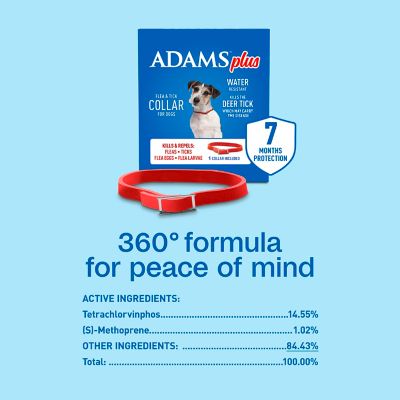 Image showing 7 th Adams Plus Flea and Tick Collar for Small Dogs and Puppies with Up to 15 in. Neck