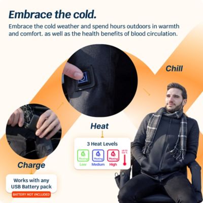 Image showing  Reclining Waterproof Heated Stadium Seat with Extra Padding, Wide Back Support, Bleacher Hook and Multiple Pockets