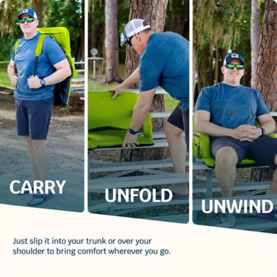 Image showing  Reclining Waterproof Heated Stadium Seat with Extra Padding, Wide Back Support, Bleacher Hook and Multiple Pockets