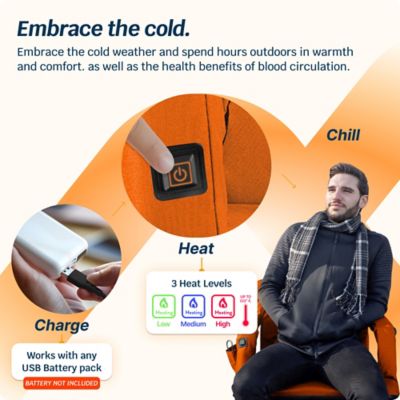 Image showing  Reclining Waterproof Heated Stadium Seat with Extra Padding, Wide Back Support, Bleacher Hook and Multiple Pockets