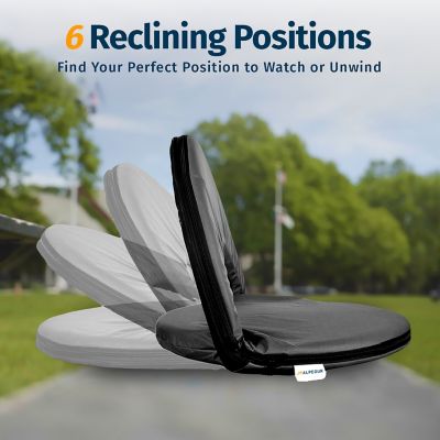 Image showing  Reclining Stadium Seat - Waterproof Foldable Chair with Extra Thick Padding Wide Back Support and Back Pocket