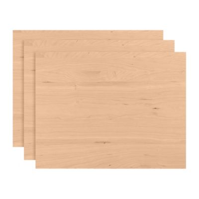 Walnut Hollow 16 in. x 20 in. x 3/4 in. Edge-Glued Cherry (3-Pack)