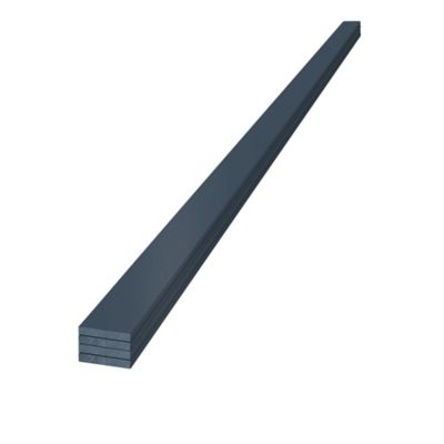 EDGE 1 in. x 4 in. x 8 ft. Timeless Smooth Pine Trim (Cavalry Blue) (4-Pack)
