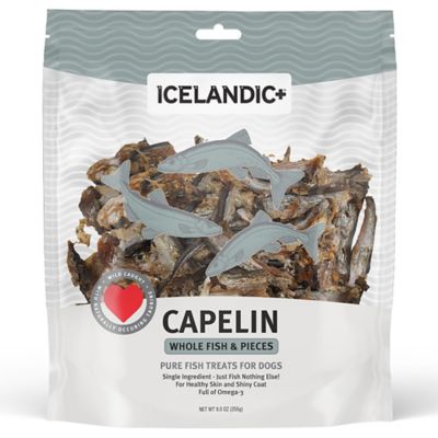 Icelandic+ Whole Fish & Pieces Dog Treats Capelin - 9 oz. Bag