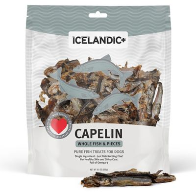 Image showing 5 th Icelandic+ Whole Fish & Pieces Dog Treats Capelin - 9 oz. Bag