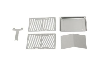 Image showing 9 th INSTA-SEAR 2-Burner Infrared Propane Gas Grill, Silver