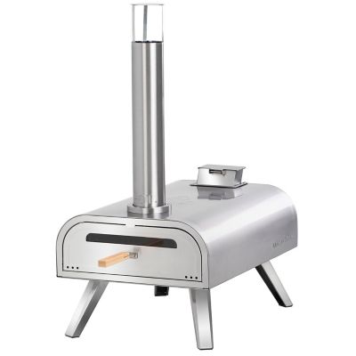 BIG HORN 16 in. Stainless Steel Pellet Pizza Oven