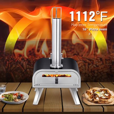 Image showing  Pellet Pizza Oven, 16 in., Black