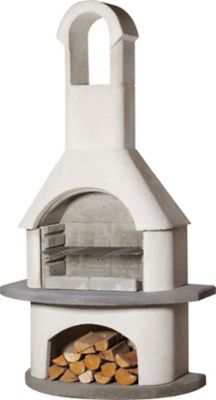 BIG HORN Wood-Burning Outdoor Valenzia Masonry Garden Grill
