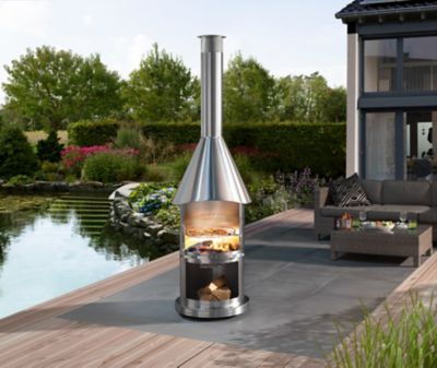 Image showing  Auckland Stainless Steel Fireplace