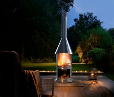 Image showing  Auckland Stainless Steel Fireplace
