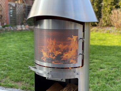 Image showing 6 th BIG HORN Auckland Stainless Steel Fireplace