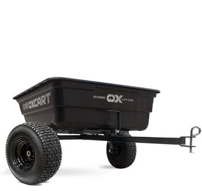 OxCart Stockman 15 cu. ft. to 17 cu. ft. Lift-Assist and Swivel ATV Dump Cart with 18 in. Run-Flat ATV-Grade Tires