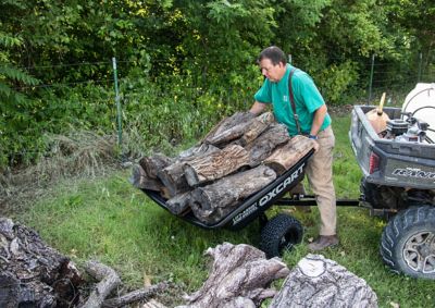 Image showing  Stockman 15 cu. ft. to 17 cu. ft. Lift-Assist and Swivel ATV Dump Cart with 18 in. Run-Flat ATV-Grade Tires