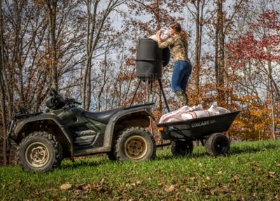 Image showing  Stockman 15 cu. ft. to 17 cu. ft. Lift-Assist and Swivel ATV Dump Cart with 18 in. Run-Flat ATV-Grade Tires
