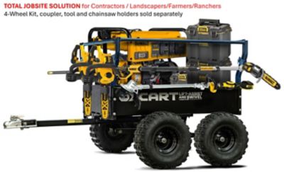 Image showing 9 th OxCart 25 cu. ft. 1,600 lb. Capacity Trail Boss Mesh-Free ATV Utility Dump Trailer