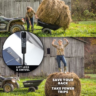 Image showing  PRO-ZTR Stockman 15 - 17 cu. Ft. Lift-Assist and Swivel Dump Cart with ATV-Grade Run-Flat MAG Tires