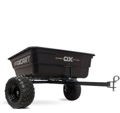 OxCart Stockman 15 - 17 cu. Ft. Lift-Assist and Swivel Dump Cart w ATV-Grade Super MAG Tires