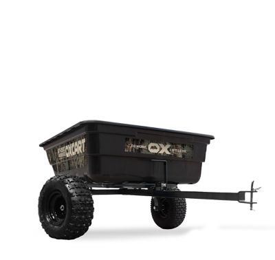 OxCart ATV-Grade Pursuit Ambush 15 cu. ft. to 17 cu ft. Lift-Assist and Swivel Dump Cart w 18 in. Terrain MAG Tires