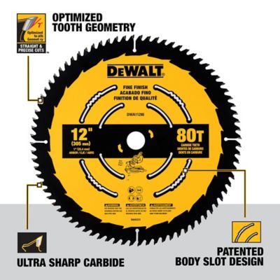 Image showing  12 in. 80T Saw Blade