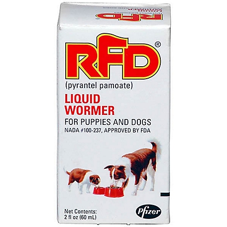 Zoetis RFD Dewormer Liquid for Puppies and Dogs, 60 mL
