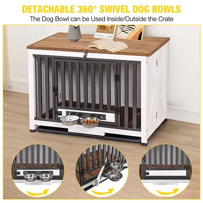Image showing  AIR100 Wooden Dog Crate with Folding Design, Strong Iron Frame