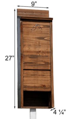 Image showing  Premium Stained 65-Bat House, Dark Brown