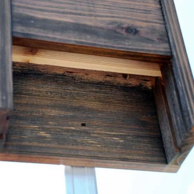 Image showing  Premium Stained 65-Bat House, Dark Brown
