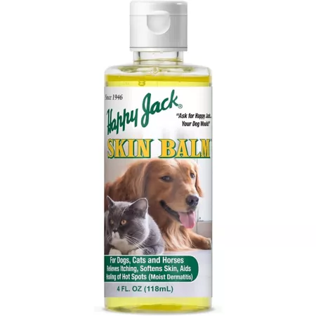 Happy Jack Skin Balm Hot Spot and Itch Relief for Dogs Horses and Cats 4 oz. Hot Spot & Itch Relief