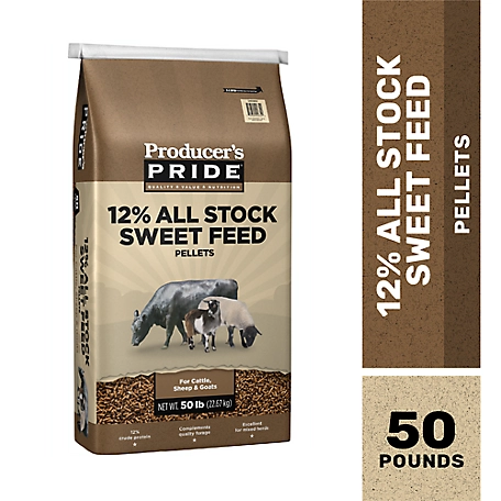 Producer's Pride 12% All-Stock Sweet Pellets Feed, 50 lb.