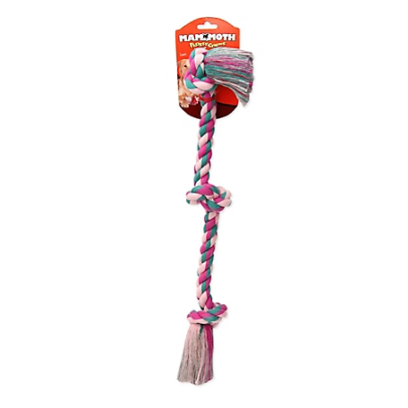 Mammoth Pet Flossy Chews 3-Knot Rope Tug Dog Toy, Medium, 20 in.
