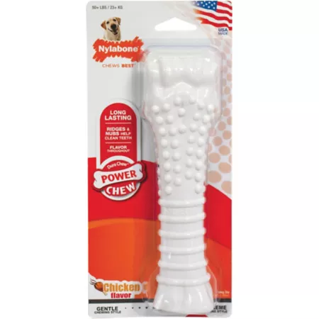 Nylabone Power Chew Textured Chicken Dinner Dog Chew Toy Dog Chew Toys