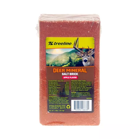 Treeline Apple Flavored Deer Mineral Salt Brick 4 lb Game Attractants