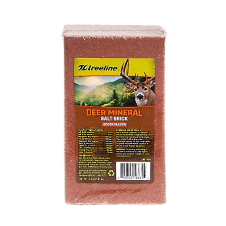 treeline 4 lb. Sweet Acorn Flavor Deer Mineral Salt Brick at