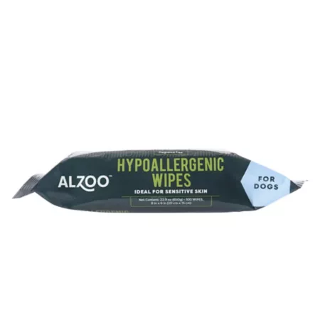 Alzoo Hypoallergenic Plant-Based Grooming Wipes Waterless Bath & Wipes