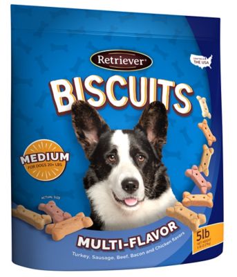 Retriever Multi-Flavor Dog Biscuit Treats, 5 lb. Dog treats review