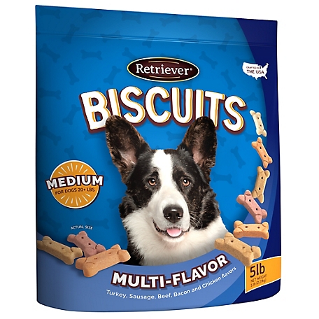Retriever Multi-Flavor Dog Biscuit Treats, 5 lb.