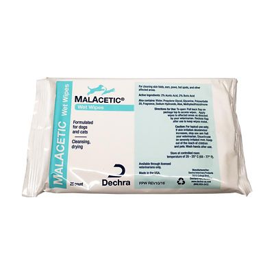 Dechra MalAcetic Wet Wipes, 25 ct.