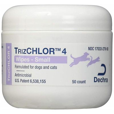 Dechra TrizCHLOR 4 Wipes, 50 ct.