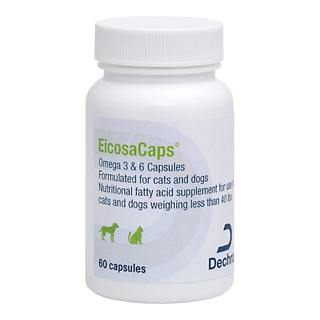Dechra EicosaCaps Omega 3 & 6 Capsules, Small, 60 ct.