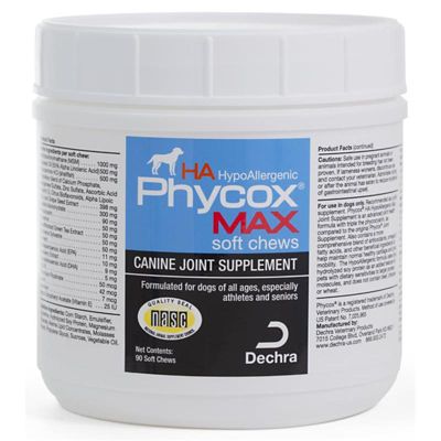 Dechra Phycox HA HypoAllergenic MAX Joint Supplement Soft Chews, 90 ct.