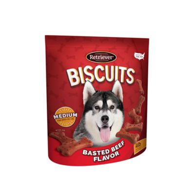 Retriever Beef-Basted Flavor Dog Biscuit Treats, 4 lb.