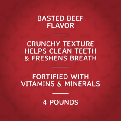 Image showing  Beef-Basted Flavor Dog Biscuit Treats, 4 lb.