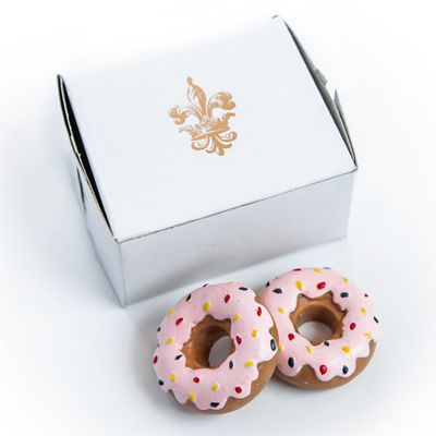 The Queen's Treasures 2 pc. Set of Strawberry Doughnuts Plus Bakery Box for 18 in. Dolls