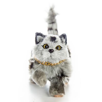 Image showing  Realistic Grey Striped Kitty Cat Pet for 18 in. Dolls