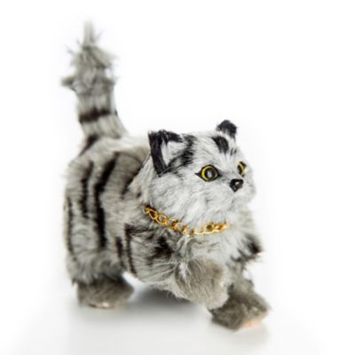 Image showing  Realistic Grey Striped Kitty Cat Pet for 18 in. Dolls