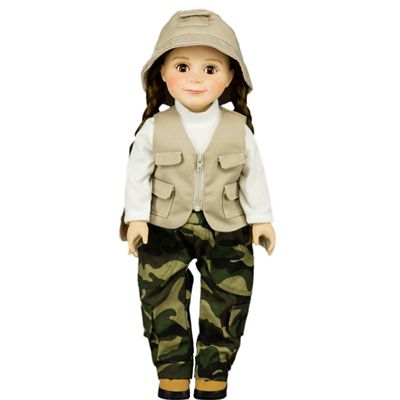 Image showing  4 pc. Fishing Adventure Outfit for 18 in. Dolls