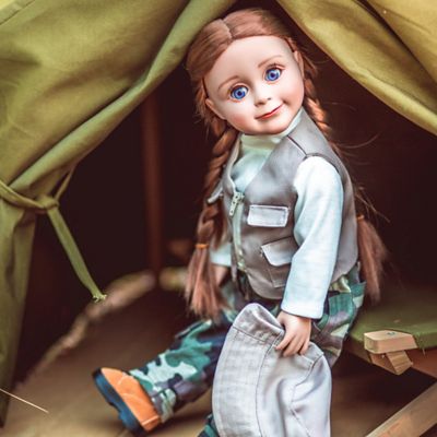 Image showing  4 pc. Fishing Adventure Outfit for 18 in. Dolls