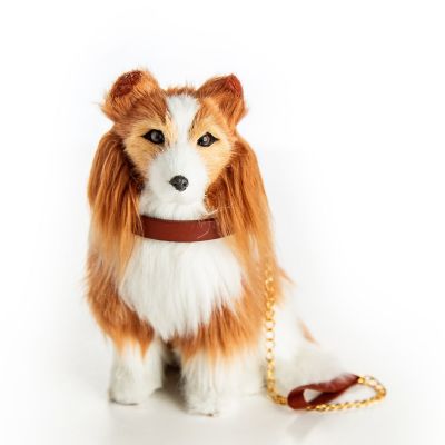 The Queen's Treasures Collie Puppy Dog with Leash and Collar for 18 in. Dolls