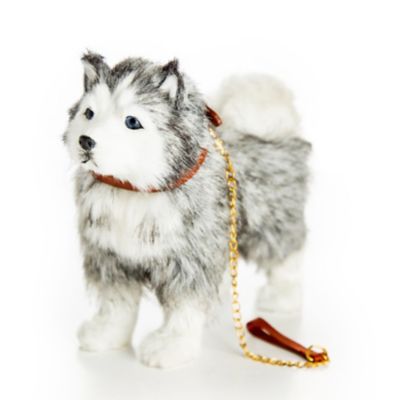 The Queen's Treasures Husky Puppy Dog with Leash and Collar for 18 in. Dolls